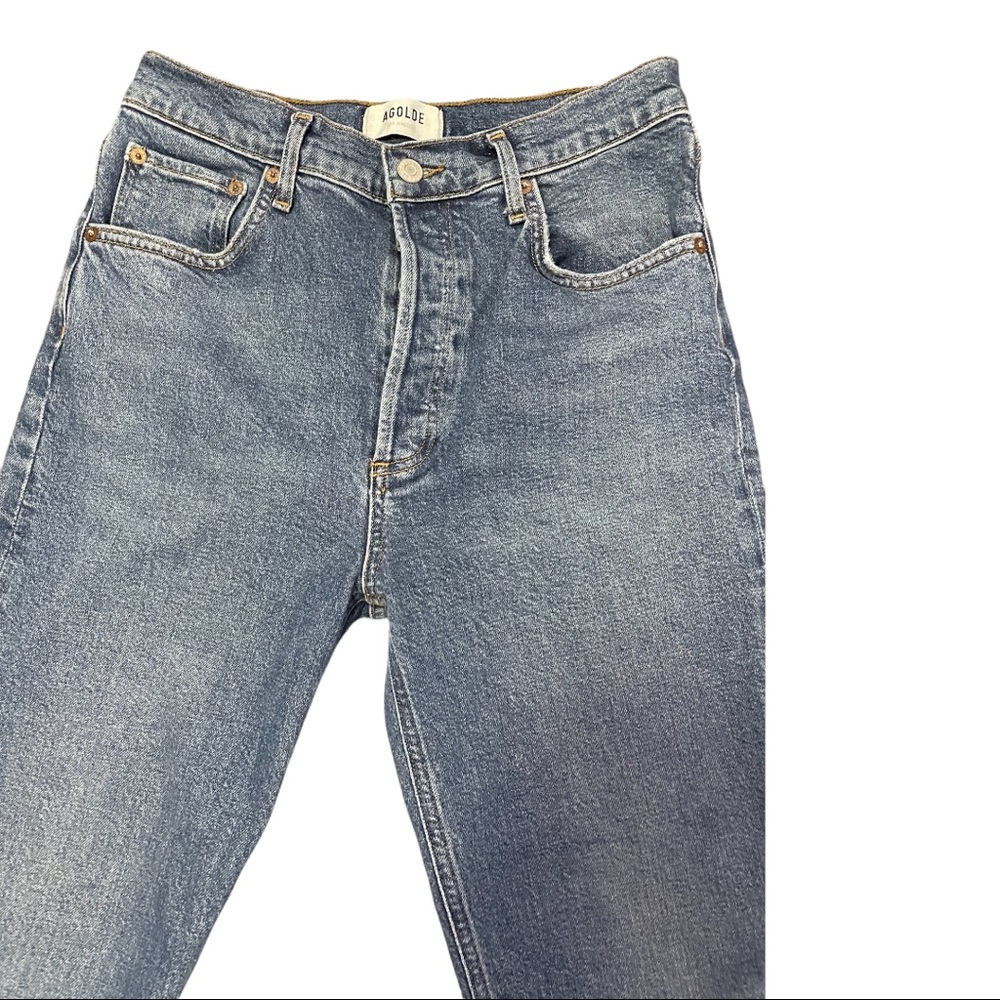 AGOLDE Riley High Rise Straight Crop in Transfer in Size 27 - Picture 7 of 11